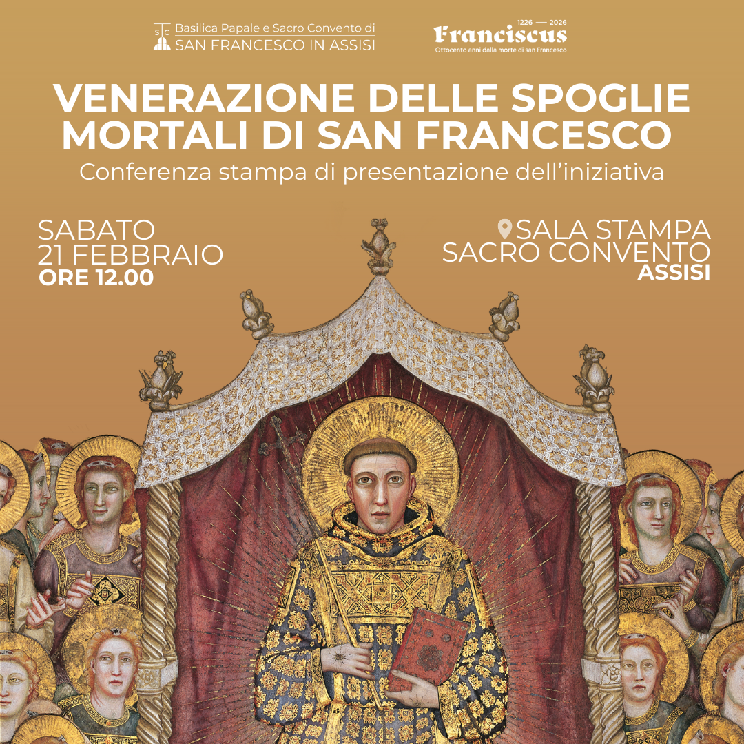 Venerazione spoglie mortali di san Francesco: conferenza stampa di presentazione dell’iniziativa