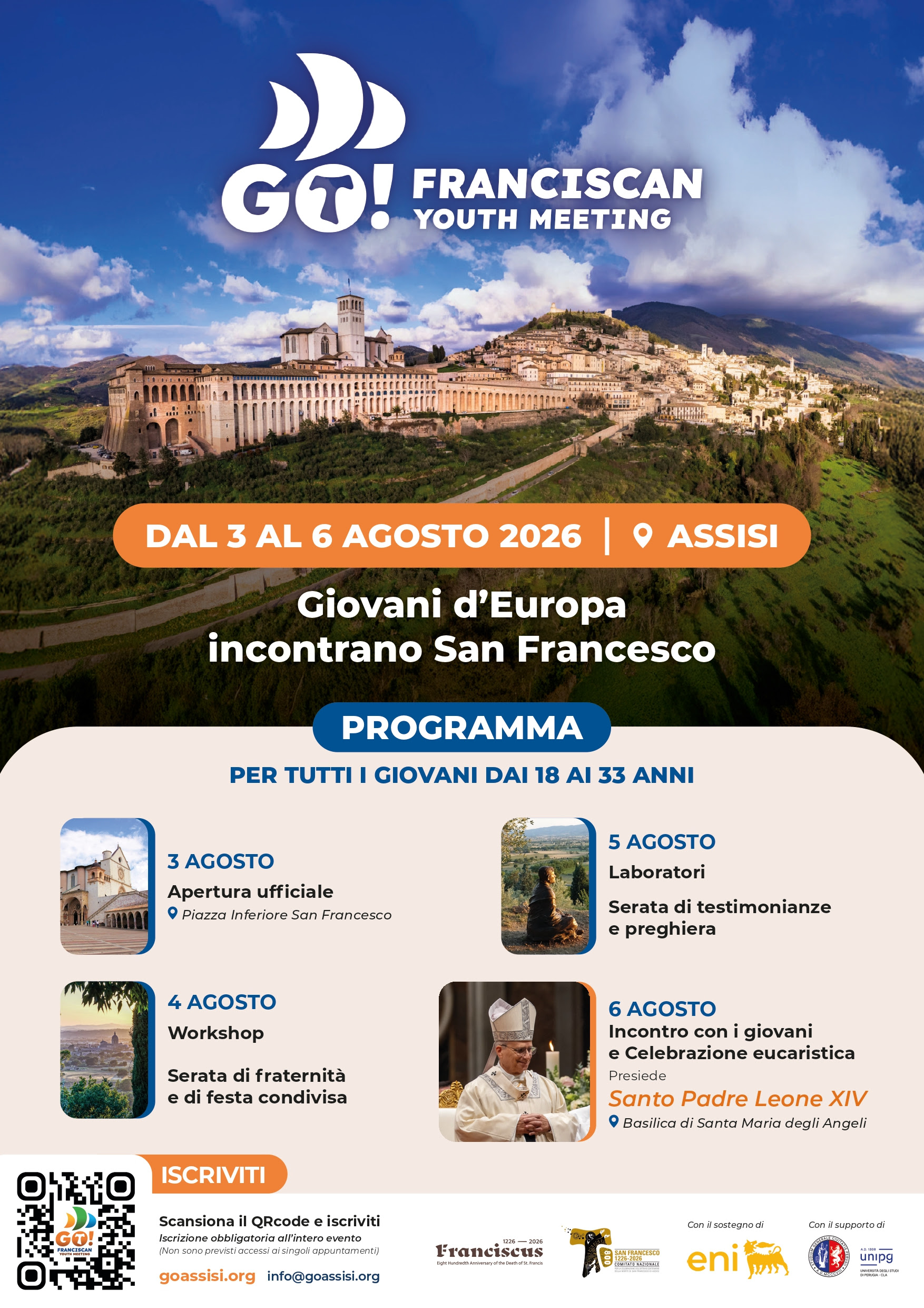 Incontro di papa Leone XIV con i giovani del Meeting Go! – Accredito stampa